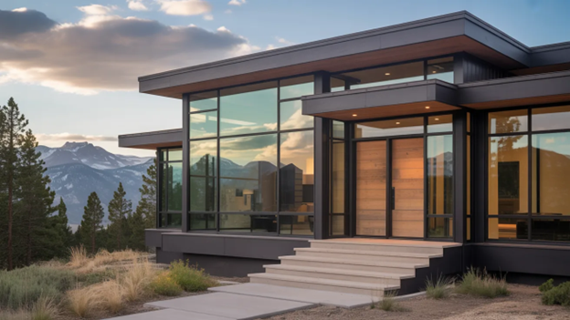 Window and door moves that define mountain-modern homes